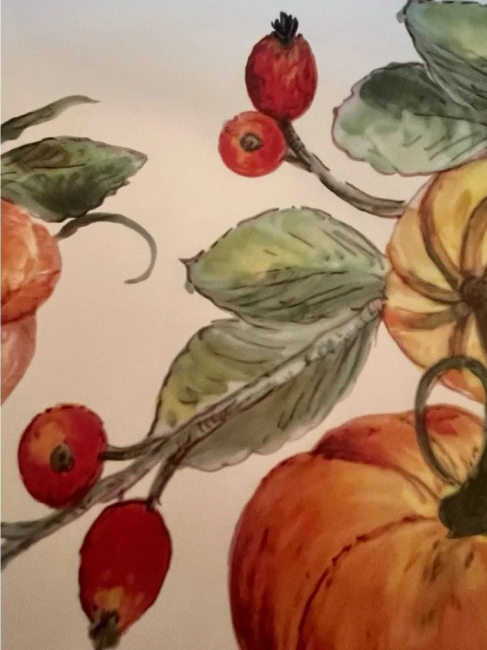 Italian ceramic Serving Platter Ceramica Mendichi Autumn Dinnerware